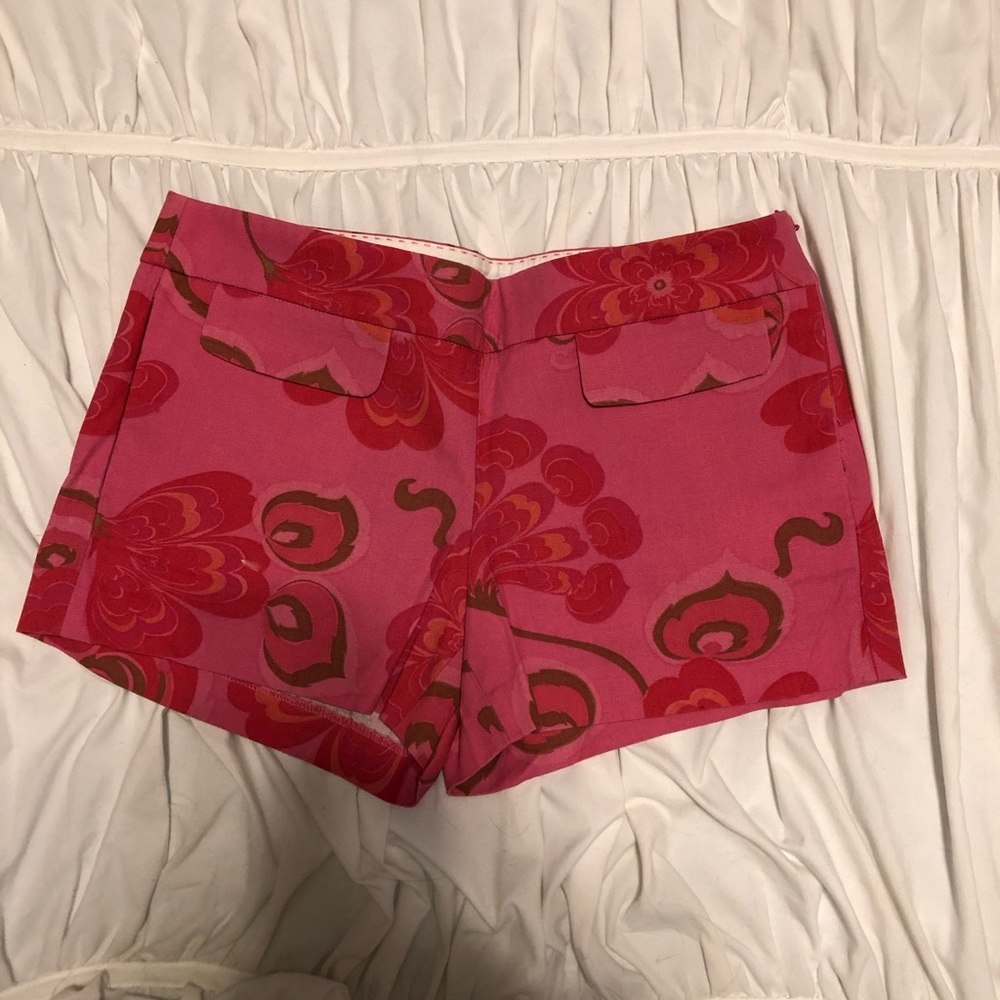 Pink Floral Print JCREW Shorts